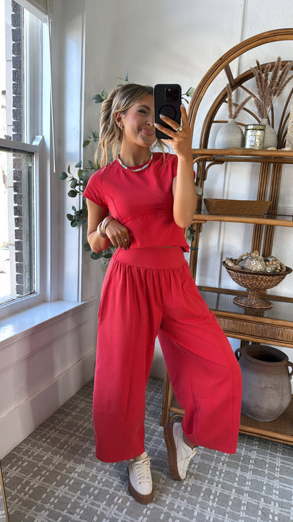 Jetset Lounge Set, Tomato