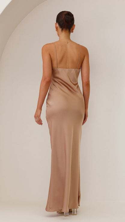 Ziah Maxi Dress - Latte