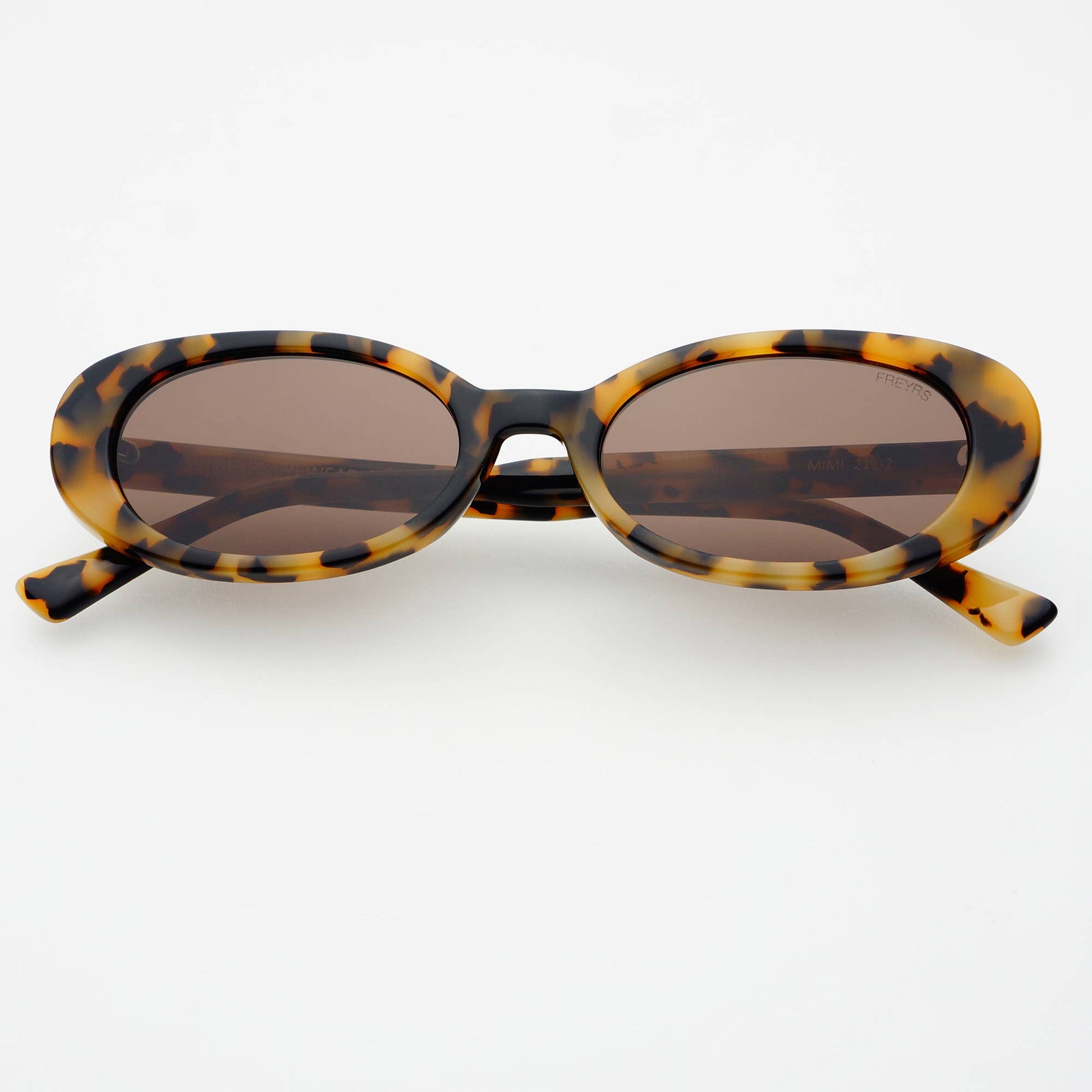 FREYRS: Mimi Acetate Oval Sunglasses