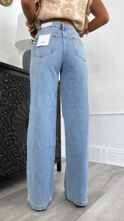 Knix High Rise Wide Leg Jean, VERVET