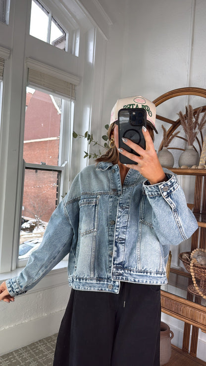 Lapis Bay Denim Jacket, Washed Denim