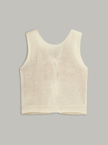 Bow Tie Knit Top