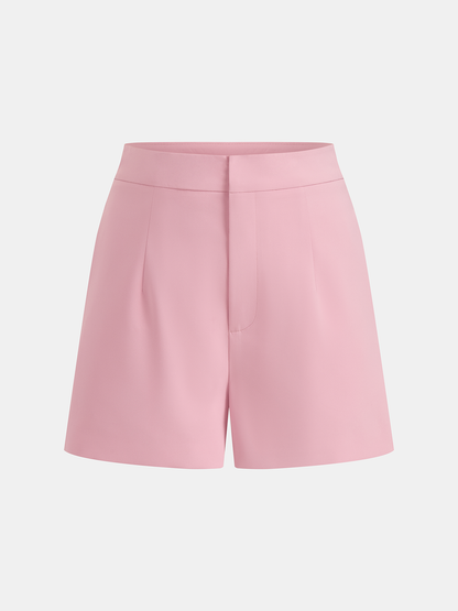 Belted Wide Sleeve Top & Shorts Set