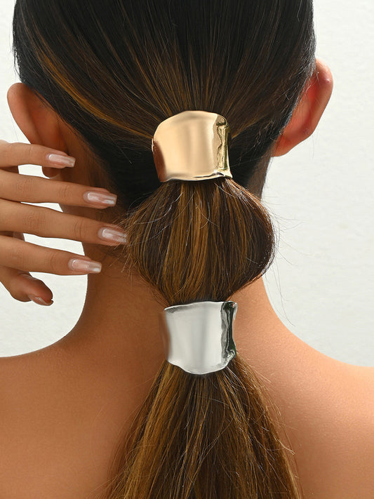 Minimalist Metal Ponytail Hair Cuff