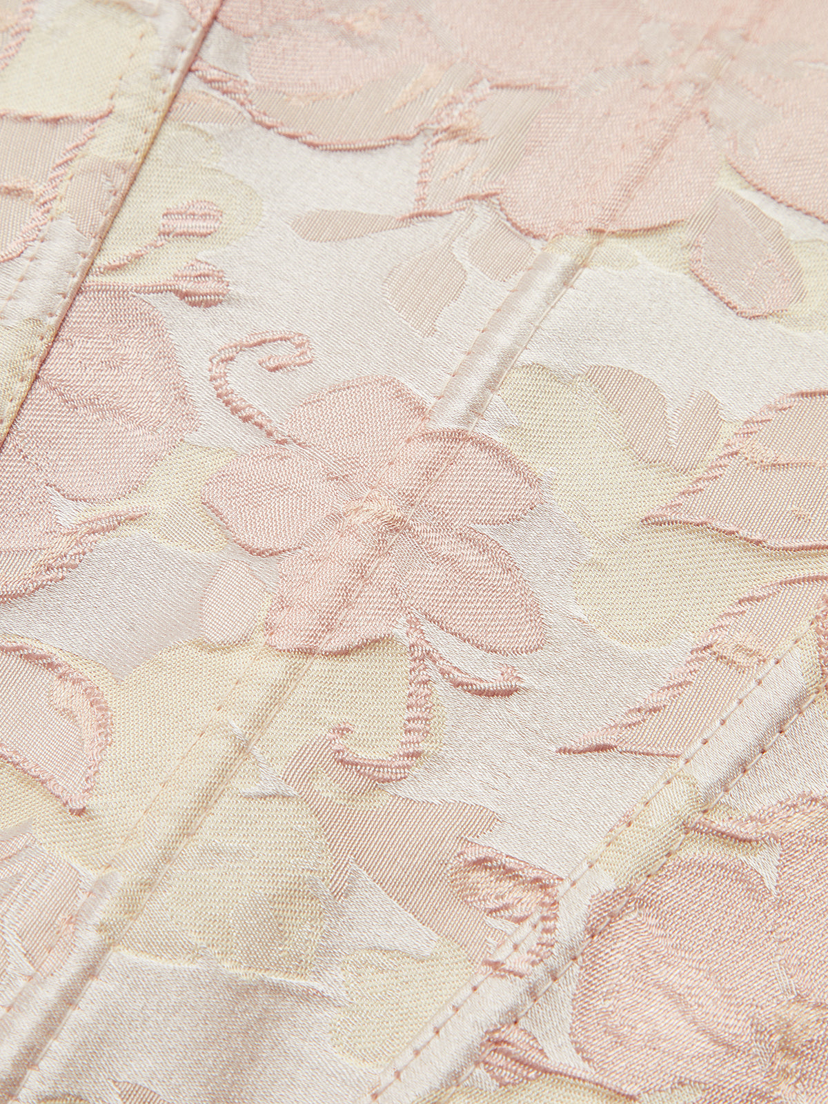 Floral Jacquard Corset Top