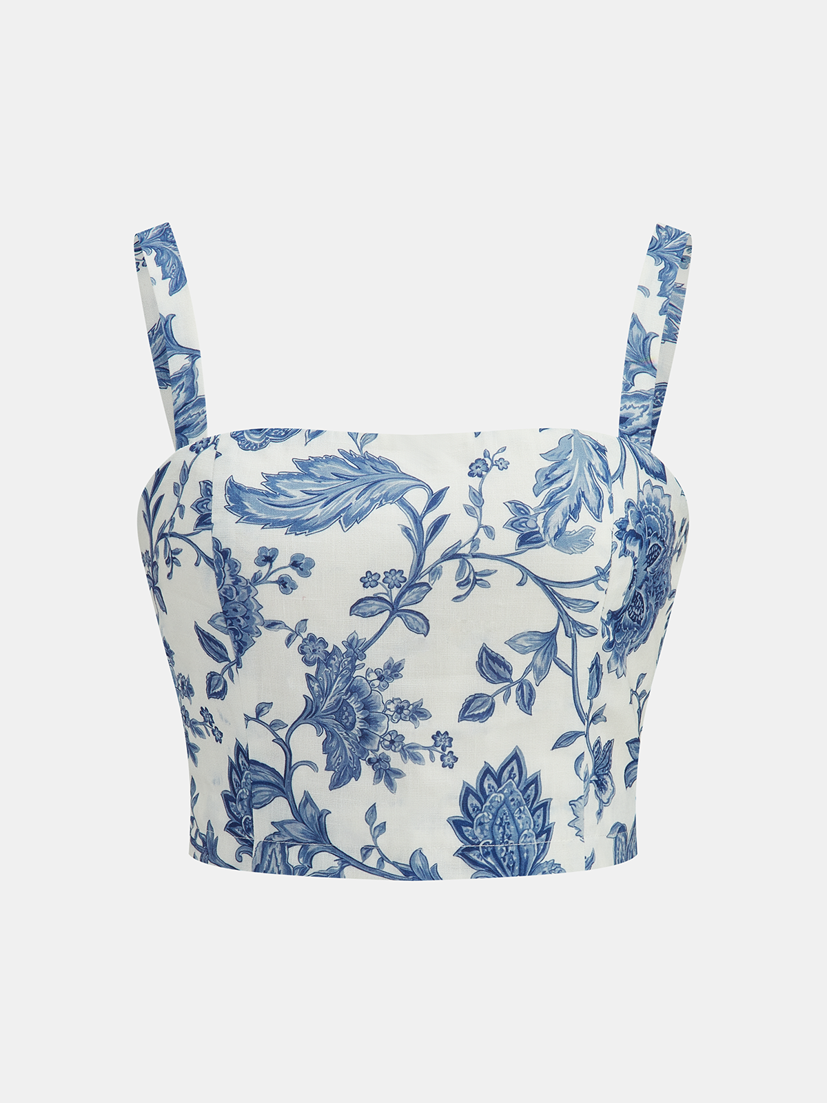 Floral Print Cropped Cami Top & Shorts Set