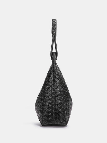 Woven Large Capacity Shoulder Tote Bag