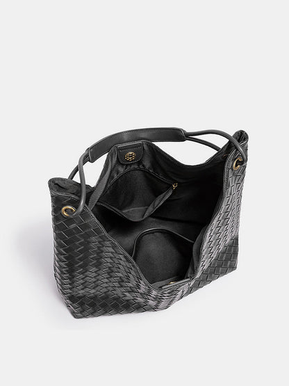 Woven Large Capacity Shoulder Tote Bag