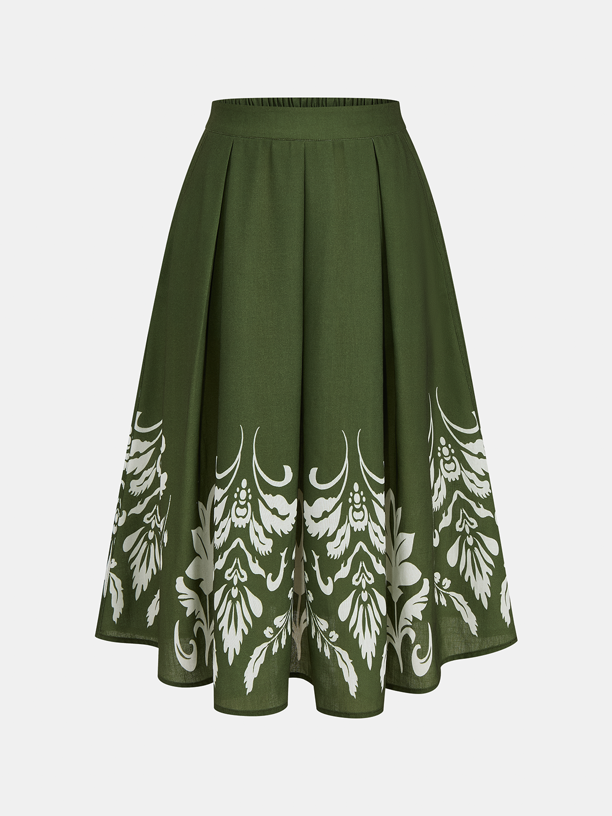 Printed Sleeveless Top & Midi Skirt Set