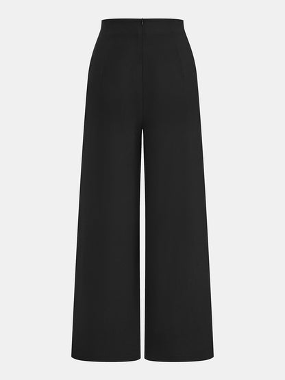 Scalloped Halter Crop Top & Pants Set