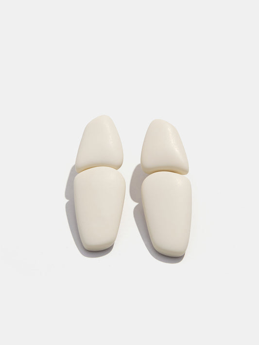 Irregular Geometric Resin Stud Earrings