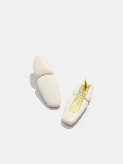 Irregular Geometric Resin Stud Earrings