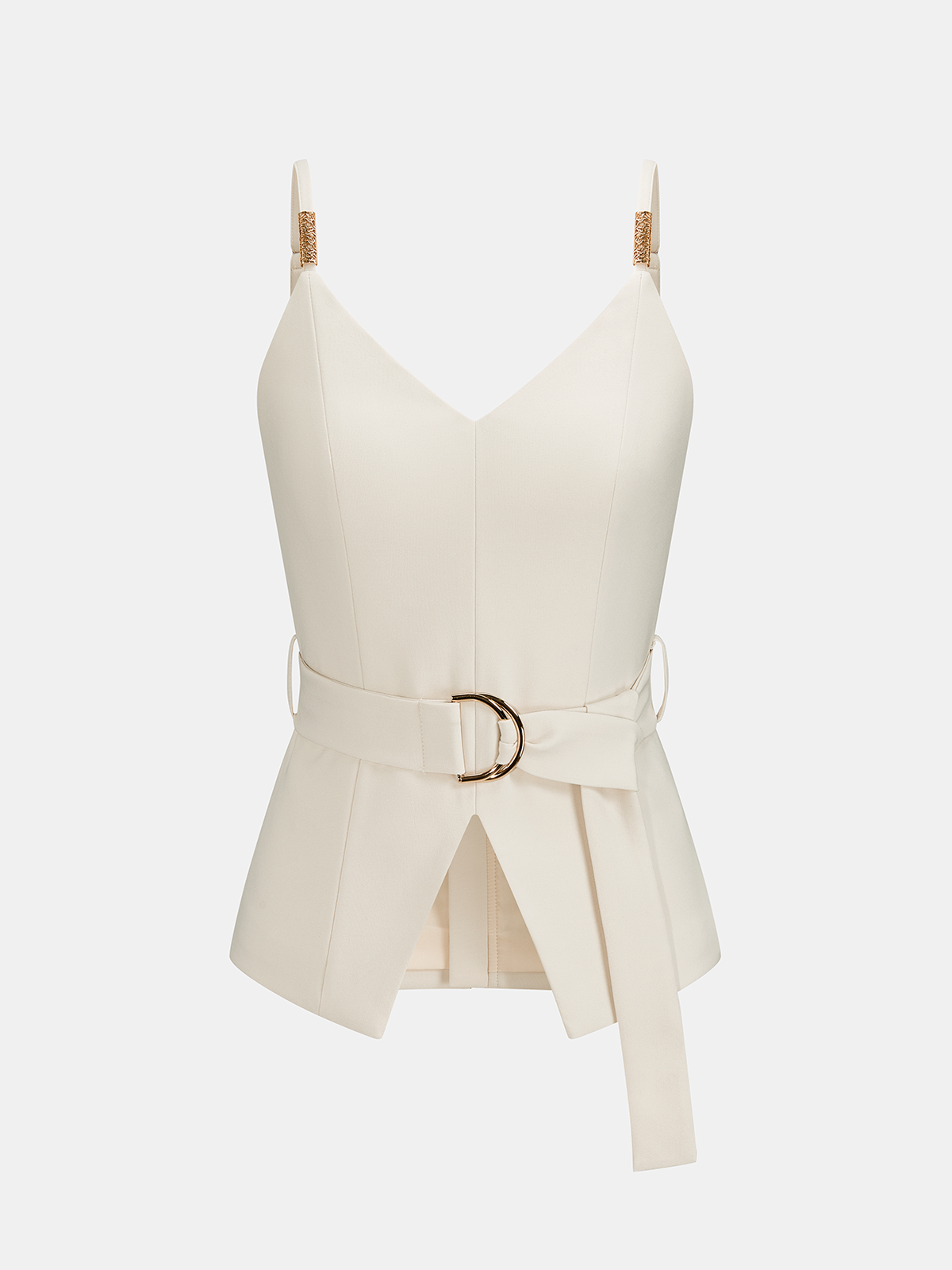 Belted Cami Top & Pleated Wide Leg Pants Set