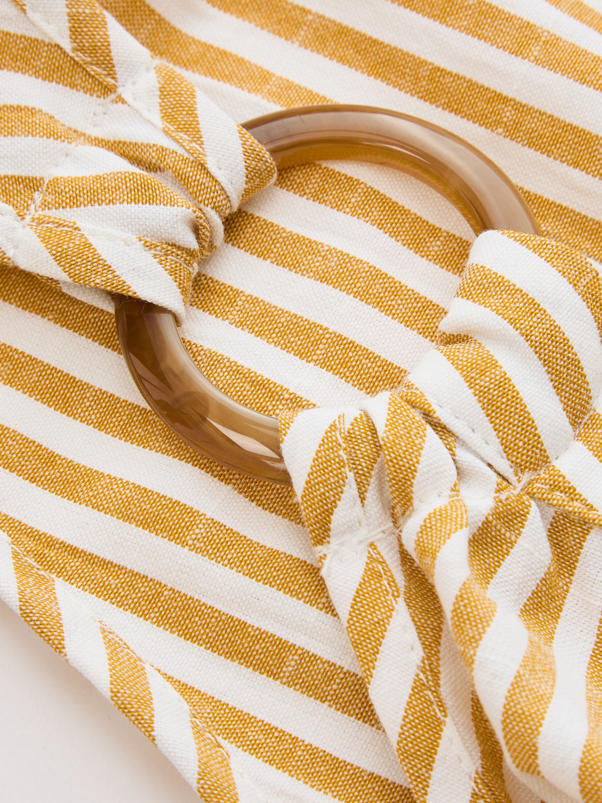 Ring Detail Striped Sleeveless Top