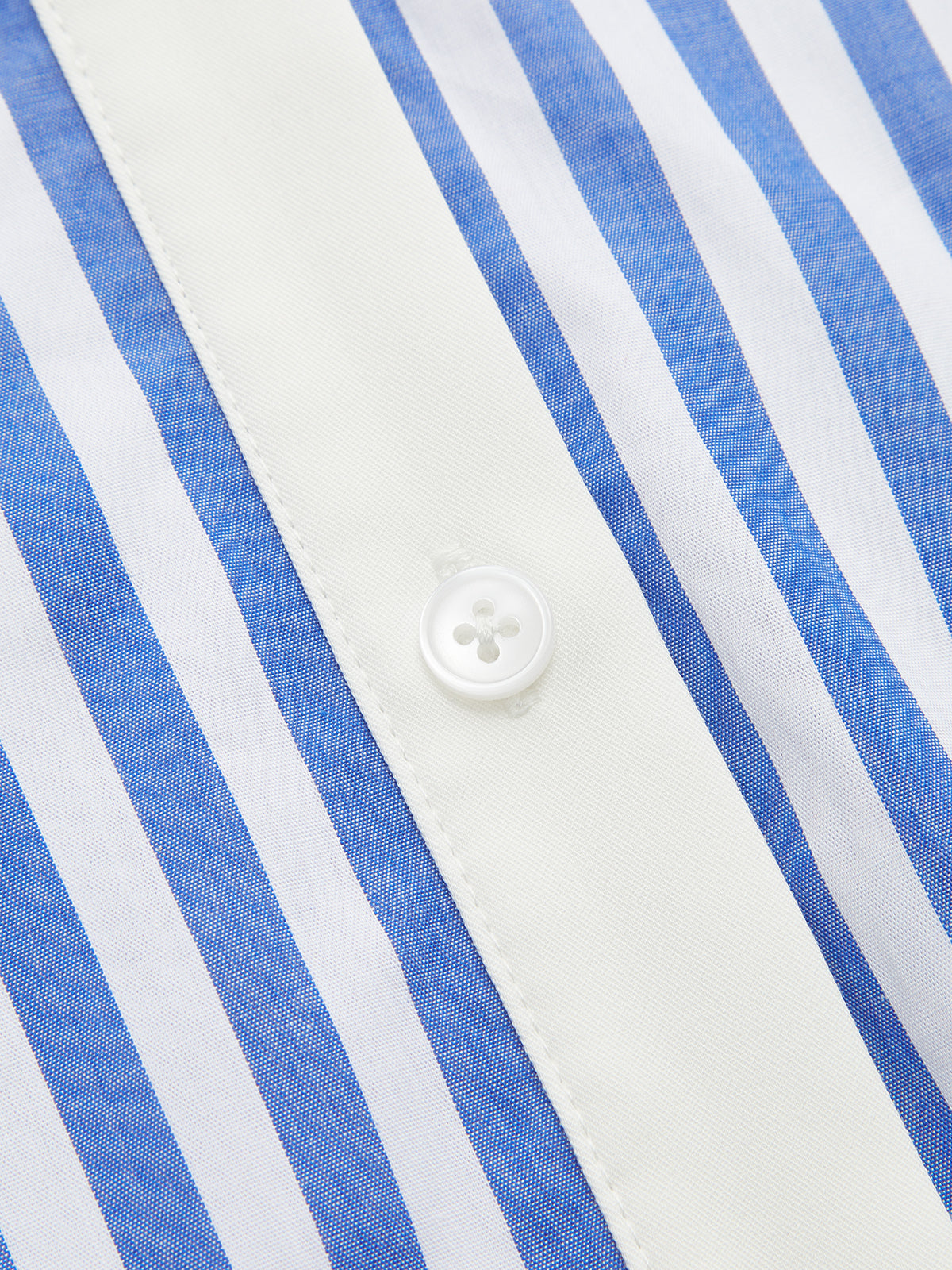 Striped Cut-Out Shirt Midi Dress