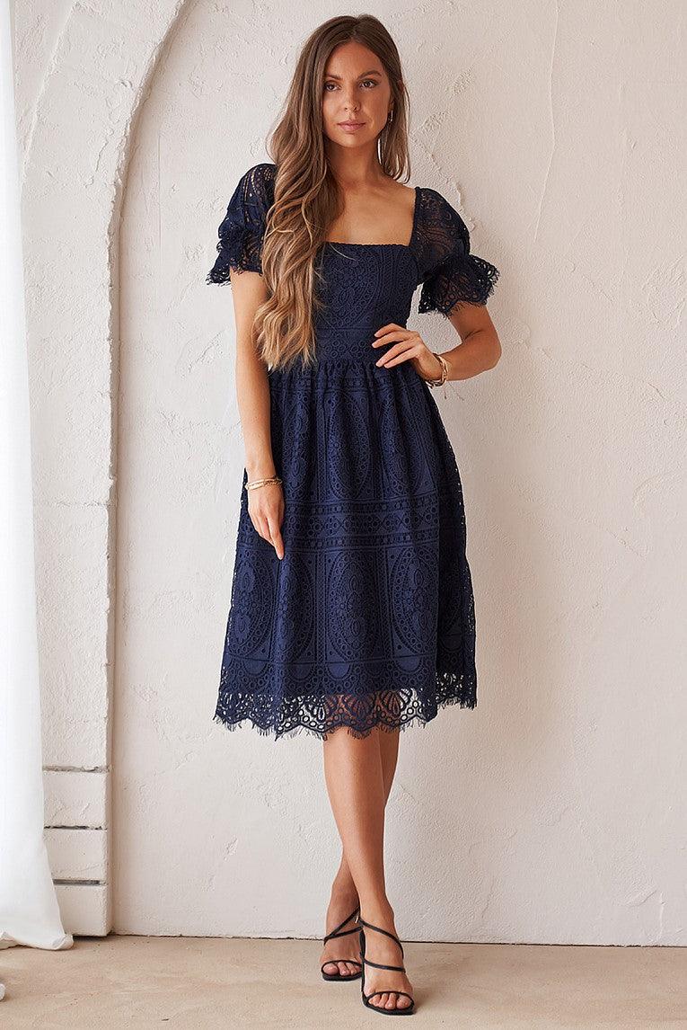 Remie Dress - Navy